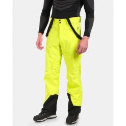 Męskie spodnie hardshell Kilpi LAZZARO-M. Zielone spodnie snowboardowe męskie Kilpi, m, bez wzorów, z hardshellu, narciarskie. W wyprzedaży za 1,163.50 zł.