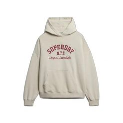 Bluza damska z kapturem Superdry Athletic Essentials Relax. Brązowe bluzy damskie Superdry., bez wzorów, z kapturem. Za 284.00 zł.