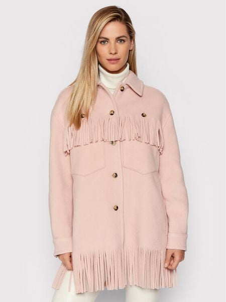 Pinko Płaszcz zimowy Fiambala 1G16S1 Y7E3 Różowy Regular Fit. Czerwone płaszcze damskie Pinko, na zimę, l, bez wzorów, z wełny, bez kaptura. Za 3,109.00 zł.