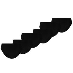 Figi damskie Microfiber 6-pak czarne. Czarne figi damskie Puma, bez wzorów, z elastanu. Za 286.22 zł.