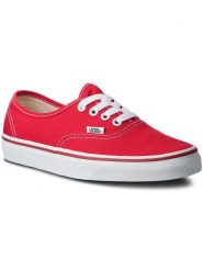 Vans Tenisówki Authentic VN000EE3RED Czerwony. Czerwone trampki i tenisówki damskie Vans, bez wzorów, z materiału, bez zapięcia. Za 199.99 zł.