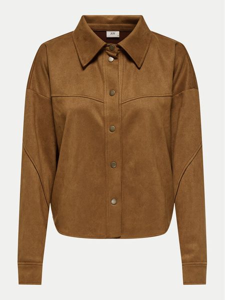 JDY Kurtka z imitacji skóry Sif 15347602 Brązowy Regular Fit. Brązowe kurtki damskie JDY, xs, bez wzorów, ze skóry, bez kaptura. Za 129.99 zł.