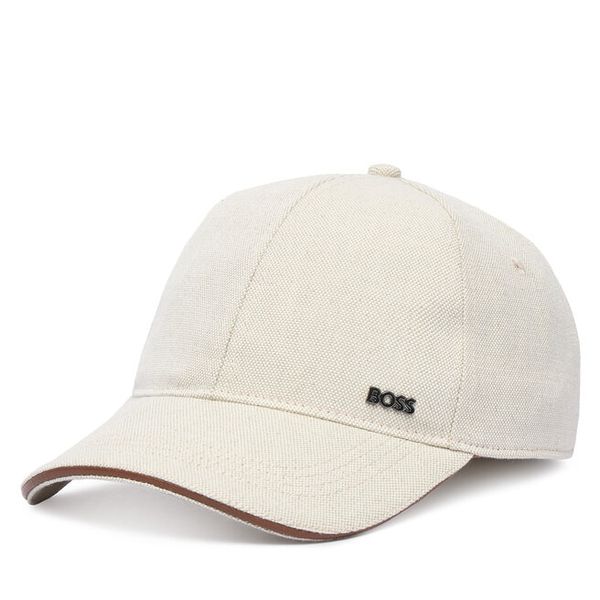 Czapka z daszkiem BOSS. Białe czapki i kapelusze męskie Boss, bez wzorów. Za 279.99 zł.