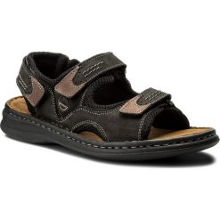 Sandały JOSEF SEIBEL - Franklyn 10236 11 101 Schwarz Kombi. Czarne sandały męskie marki Josef Seibel, z materiału. W wyprzedaży za 179.00 zł.