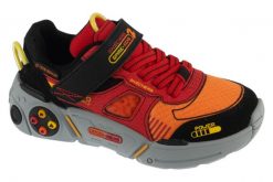 Buty sportowe Sneakersy chłopięce, Gametronix 2.0. Czarne trampki i tenisówki chłopięce Skechers, bez wzorów, z materiału, sportowe, przed kostkę, bez zapięcia. Za 269.99 zł.