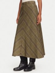 Luisa Spagnoli Spódnica midi Francobollo 543483 Brązowy jasny Regular Fit. Brązowe spódnice damskie Luisa Spagnoli, l, bez wzorów, z wełny, midi. Za 1,539.00 zł.