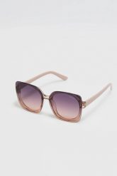 Okulary przeciwsłoneczne beżowe. Brązowe okulary przeciwsłoneczne damskie MOODO. Za 34.99 zł.