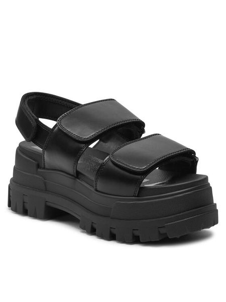 Buffalo Sandały Aspha SND 1601258 Czarny. Czarne klapki damskie Buffalo, bez wzorów, ze skóry, bez obcasa, na płaskiej podeszwie, bez zapięcia. Za 379.99 zł.