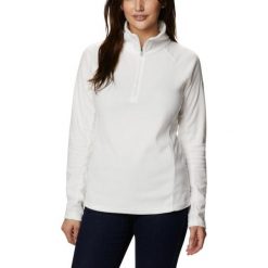 Bluza sportowa damska Columbia Glacial IV Half Zip Fleece. Białe bluzy sportowe damskie Columbia, l, bez wzorów, bez kaptura, trekkingowe. Za 99.99 zł.