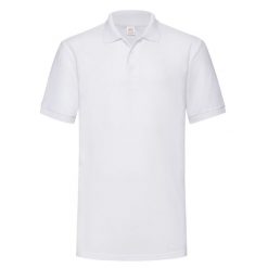Męska Koszulka Polo O Wysokiej Gramaturze. Białe koszulki polo męskie Fruit of the Loom, m, bez wzorów, bez ramiączek. Za 75.99 zł.