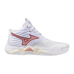 Damskie buty halowe Mizuno Wave Momentum Elite Mid. Białe obuwie sportowe damskie Mizuno, bez wzorów, do siatkówki, mizuno wave. Za 689.99 zł.