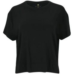 Damska koszulka z nadrukiem Athlecia Laimeia. Czarne t-shirty damskie Athlecia, bez wzorów, casualowe, bez kołnierzyka. Za 148.50 zł.