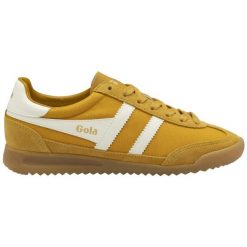 Sznurowane trampki damskie Gola Topspin. Białe trampki i tenisówki damskie Gola, bez wzorów, sportowe, bez zapięcia. Za 427.50 zł.
