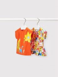 Mayoral Komplet t-shirtów 1031 Kolorowy Regular Fit. T-shirty i topy dla dziewczynek Mayoral, bez wzorów, z bawełny, bez ramiączek. Za 59.99 zł.