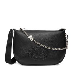 Torebka Juicy Couture. Czarne listonoszki damskie Juicy Couture, bez wzorów, bez dodatków. Za 329.99 zł.