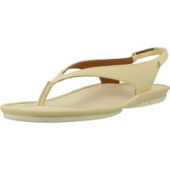 Sandały CAMPER SELLA Żółty. Żółte klapki damskie Camper, bez wzorów, ze skóry, bez obcasa, bez zapięcia. Za 538.79 zł.