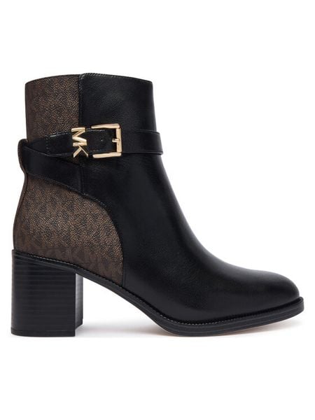 MICHAEL Michael Kors Botki Rachel 40T6RCME6L Czarny. Czarne botki damskie MICHAEL Michael Kors, bez obcasa, na słupku, bez zapięcia. Za 1,109.00 zł.