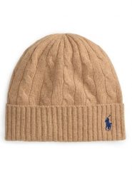 Polo Ralph Lauren Czapka z daszkiem 455981442004 Brązowy. Brązowe rękawiczki damskie Polo Ralph Lauren, bez wzorów, z materiału. Za 529.99 zł.