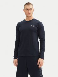 EA7 Emporio Armani Longsleeve 8NPT28 PJVQZ 1562 Granatowy Slim Fit. Niebieskie bluzki z długim rękawem męskie EA7 Emporio Armani, m, bez wzorów, z bawełny, bez kołnierzyka. Za 289.99 zł.