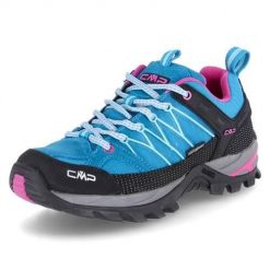 Buty trekkingowe damskie CMP 3Q5445620LL. Czarne obuwie sportowe damskie CMP, bez wzorów, z gumy, trekkingowe. Za 366.99 zł.