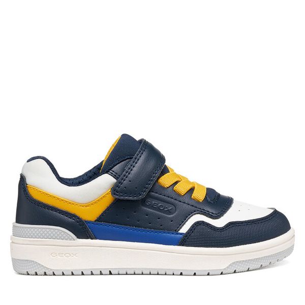 Sneakersy Geox. Niebieskie trampki i tenisówki chłopięce Geox, bez wzorów, bez zapięcia. Za 249.99 zł.