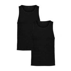 Under Armour Męski Tank Top PERF COTTON TANK 2 Pack UWAIJ023. Czarne t-shirty męskie Under Armour, m, bez wzorów, z bawełny, sportowe, bez kołnierzyka. Za 189.70 zł.