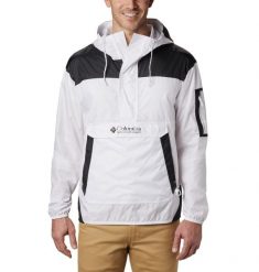 Kurtka Sportowa Z Kapturem Męska Columbia Challenger Windbreaker. Białe kurtki męskie Columbia, m, bez wzorów, z materiału, outdoorowe. Za 297.75 zł.