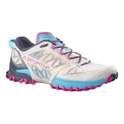 Buty do biegania damskie La Sportiva ZFRS084W04B46. Białe obuwie sportowe damskie La Sportiva, bez wzorów, z materiału, do biegania. Za 886.00 zł.