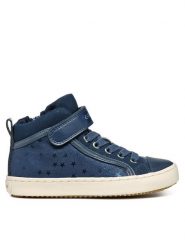 Geox Sneakersy J Kalispera Girl J744GI 0DHAJ C4005 D Granatowy. Niebieskie buty sportowe dziewczęce Geox, bez wzorów, ze skóry, bez zapięcia. Za 229.99 zł.