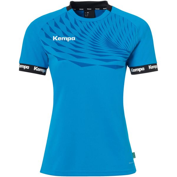 Damski jersey Kempa Wave 26. Niebieskie koszulki sportowe damskie Kempa, bez wzorów, z jersey, bez kołnierzyka, bez ramiączek, do piłki ręcznej. Za 152.90 zł.