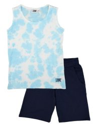 Komplet chłopięcy Leone 1947 Apparel koszulka i szorty z bawełny. Białe szorty dla chłopców LEONE 1947 APPAREL, bez wzorów, z bawełny. Za 105.21 zł.