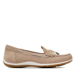 Mokasyny Geox. Brązowe mokasyny damskie Geox. Za 359.99 zł.