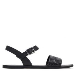 Sandały Vagabond Shoemakers. Czarne sandały damskie Vagabond Shoemakers, bez wzorów, bez obcasa, na płaskiej podeszwie, bez zapięcia. Za 284.99 zł.