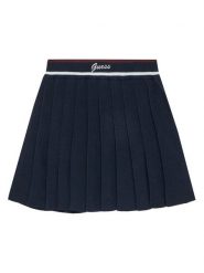 Guess Spódnica plisowana J5BD16 Z1152 Granatowy Regular Fit. Niebieskie spódniczki dla dziewczynek Guess, z aplikacjami, z syntetyku. Za 199.99 zł.