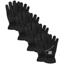 Rękawiczki narciarskie damskie 4 pary. Szare rękawiczki damskie HEAT KEEPER, na zimę, bez wzorów, sportowe. Za 281.95 zł.
