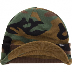 Czapka VANS - Visor Cuff VN0A3HJ897I Classic Camo. Zielone czapki i kapelusze męskie Vans. Za 99.00 zł.