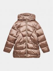 Mayoral Kurtka zimowa 7.410 Brązowy Regular Fit. Brązowe buty zimowe dziewczęce Mayoral, bez wzorów, z syntetyku, bez zapięcia. Za 319.99 zł.
