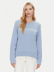 Marc O'Polo Bluza 500 4073 54055 Błękitny Regular Fit. Niebieskie bluzy damskie Marc O'Polo, m, bez wzorów, z bawełny, bez kaptura. Za 349.99 zł.