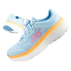 Buty sportowe damskie Skechers Max Cushioning. Niebieskie obuwie sportowe damskie Skechers, bez wzorów, do biegania, Skechers Sport. Za 339.00 zł.