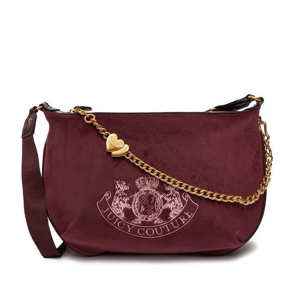 Torebka Juicy Couture. Czerwone listonoszki damskie Juicy Couture, bez wzorów, bez dodatków. Za 349.99 zł.