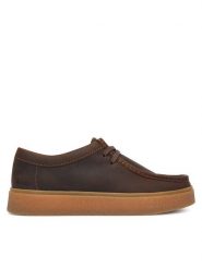 Clarks Półbuty Boxbee Walla 26328023 Brązowy. Brązowe półbuty na co dzień męskie Clarks, ze skóry, bez zapięcia. Za 479.99 zł.