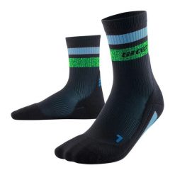 Skarpety kompresyjne męskie sportowe CEP Miami Vibes 80's krótkie. Czarne skarpety męskie CEP, bez wzorów. Za 74.00 zł.