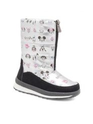 Disney 100 Śniegowce AW23-214D100 Srebrny. Szare buty zimowe dziewczęce Disney 100, z materiału, bez zapięcia. Za 111.99 zł.