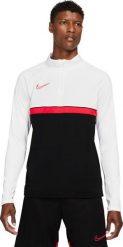 Nike Bluza męska Nike Dri-FIT Academy 21 Drill Top biało-czarna CW6110 016 XL. Białe bluzy męskie Nike, m, bez wzorów, bez kaptura. Za 205.41 zł.