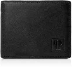 Paolo Peruzzi Czarny portfel męski T-66-BL. Czarne portfele męskie Paolo Peruzzi, bez wzorów. Za 73.11 zł.