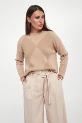 Sweter damski z jedwabiem i kaszmirem PESERICO. Swetry damskie Peserico, bez wzorów, z kaszmiru, bez kołnierzyka, bez ramiączek, bez kaptura. Za 2,359.00 zł.