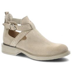 Beżowe Botki Lemar Damskie Modne Buty Wiosenne. Brązowe botki damskie Lemar, na wiosnę, ze skóry, bez obcasa, na płaskiej podeszwie, bez zapięcia. Za 219.00 zł.