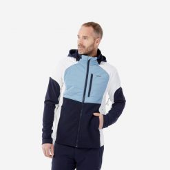 Bluza narciarska męska Wedze 900 softshell. Białe bluzy męskie WED'ZE, m, bez wzorów, ze skóry, bez kaptura, narciarskie. W wyprzedaży za 199.99 zł.