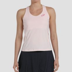 Koszulka na ramiączka do padla damska Bullpadel Envio. Czerwone koszulki sportowe damskie bullpadel, xl, bez wzorów, z dżerseju, bez kołnierzyka, bez ramiączek. Za 169.99 zł.