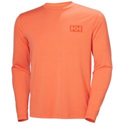 Dżersej z długim rękawem Helly Hansen Skog Graphic. Brązowe bluzki z długim rękawem męskie Helly Hansen, m, bez wzorów, z dżerseju, bez kołnierzyka. Za 248.00 zł.
